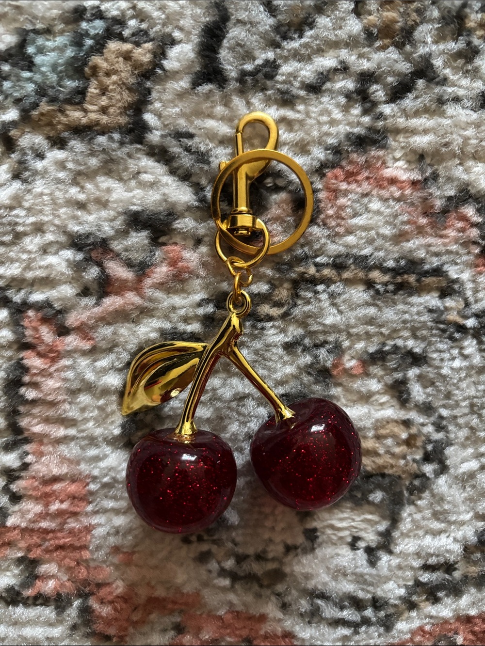 cherry bag charm